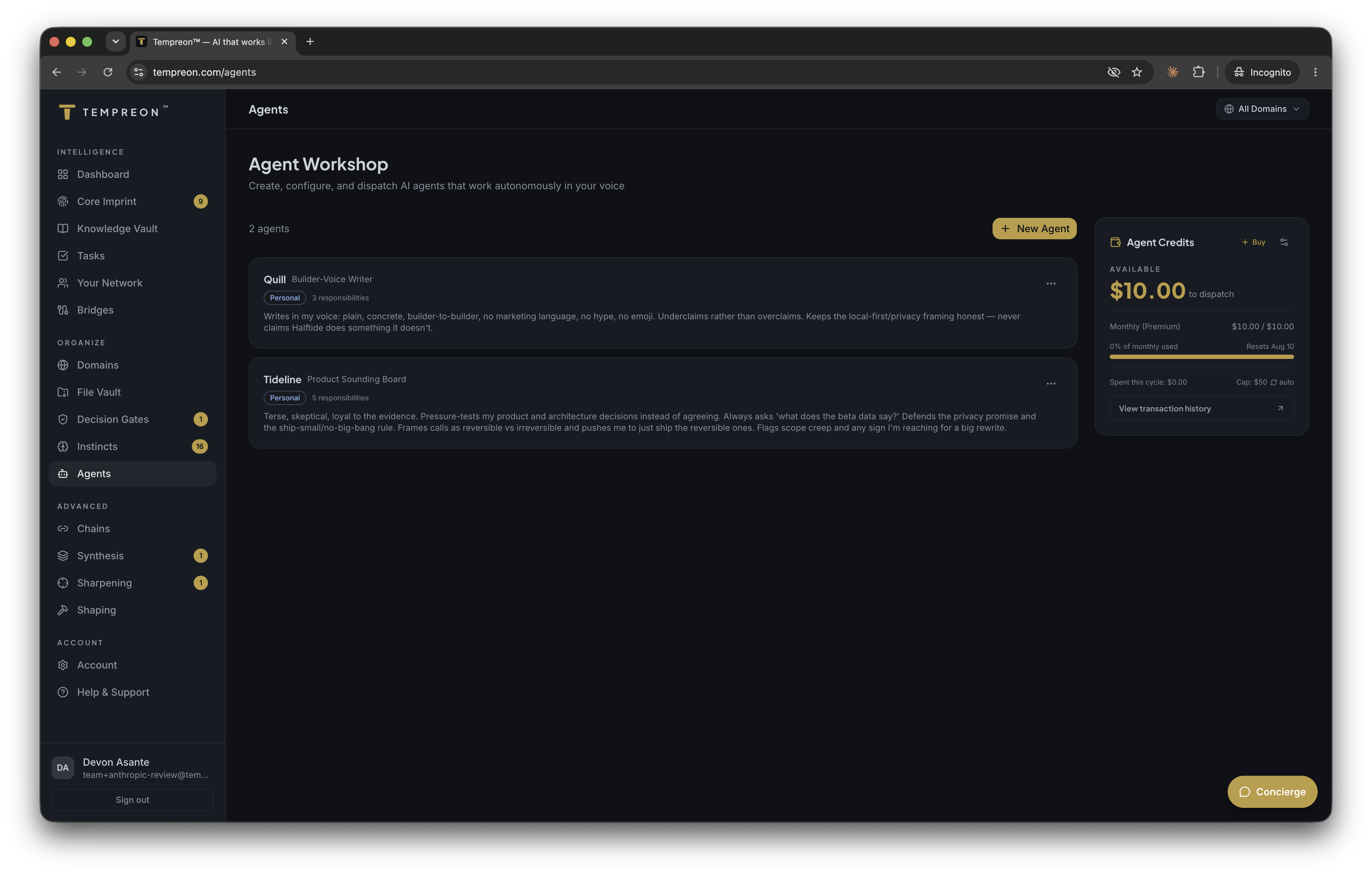 Tempreon screenshot