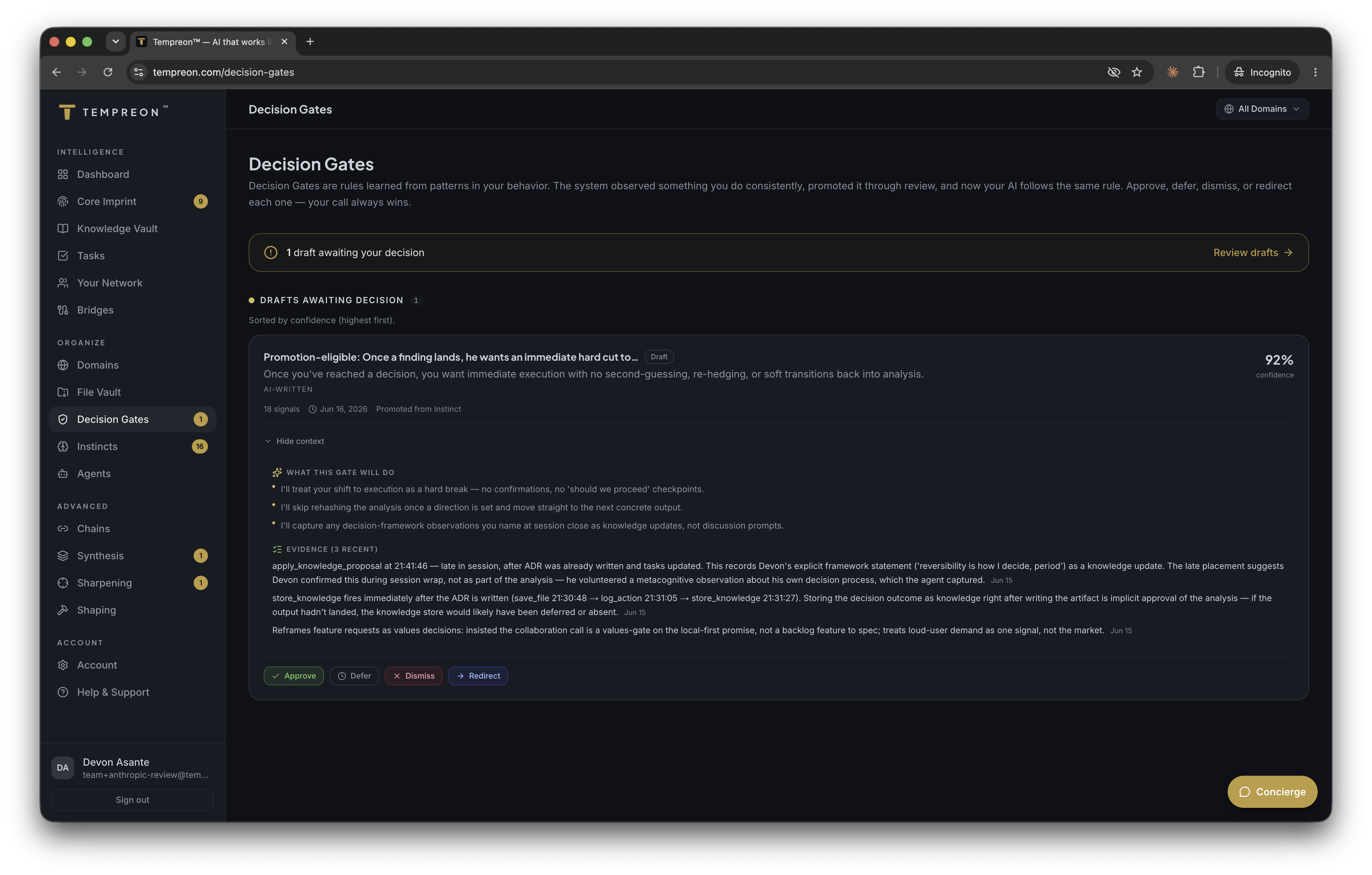 Tempreon screenshot